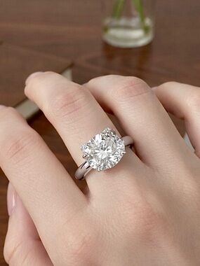 Stainless Steel Silver Hello Kitty Zircon Ring Tarnish Free Cute Gift